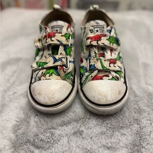 Kids Dinosaur Velcro Converse, Size 10